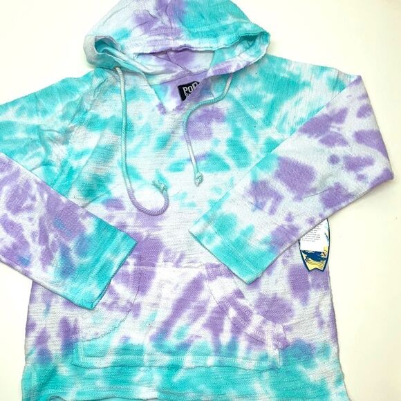 🔥POP SURF HOODIE tie-dye sz medium New - Picture 1 of 7